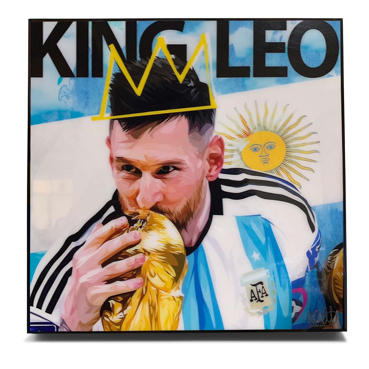 LIONEL MESSI KING LEO 25X25