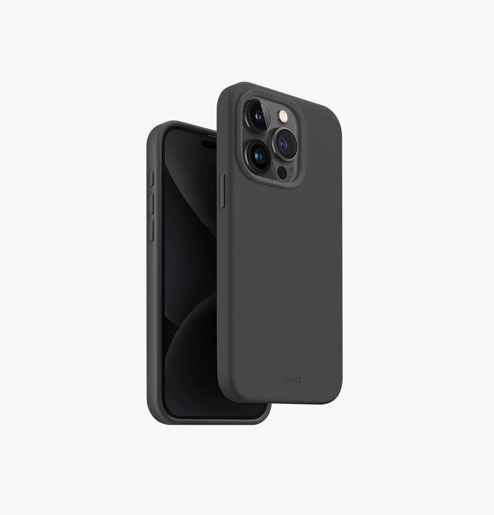 UNIQ HYBRID IPHONE PRO 2023 6.1 MAGCLICK CHARGING LINO HUE - CHARCOAL GREY