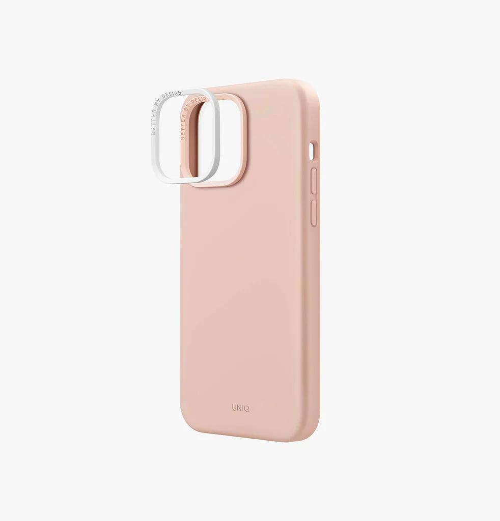 Uniq Hybrid iPhone 14 Pro Max Lino Blush Pink Case