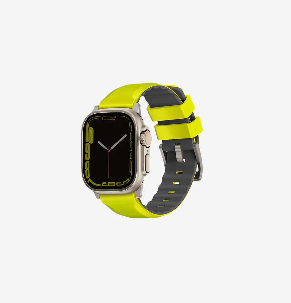 Uniq Linus Airosofy Silicone Apple Watch Strap 49/45/44/42MM Lime Green