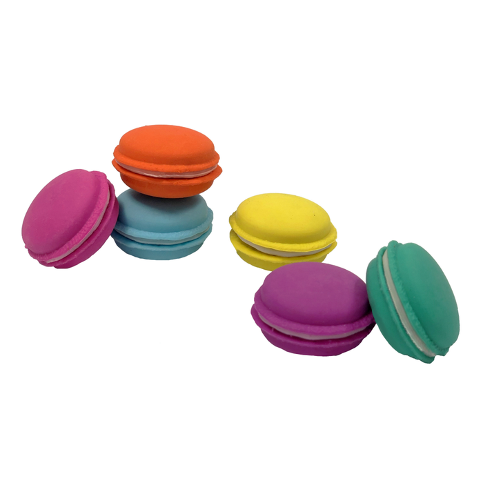 Tinc Set of 6 Macaroon erasers