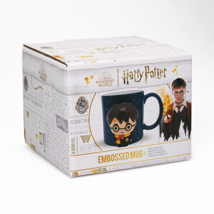 Halfmoon Bay Mug Embossed 350Ml Harry Potter Kawaii