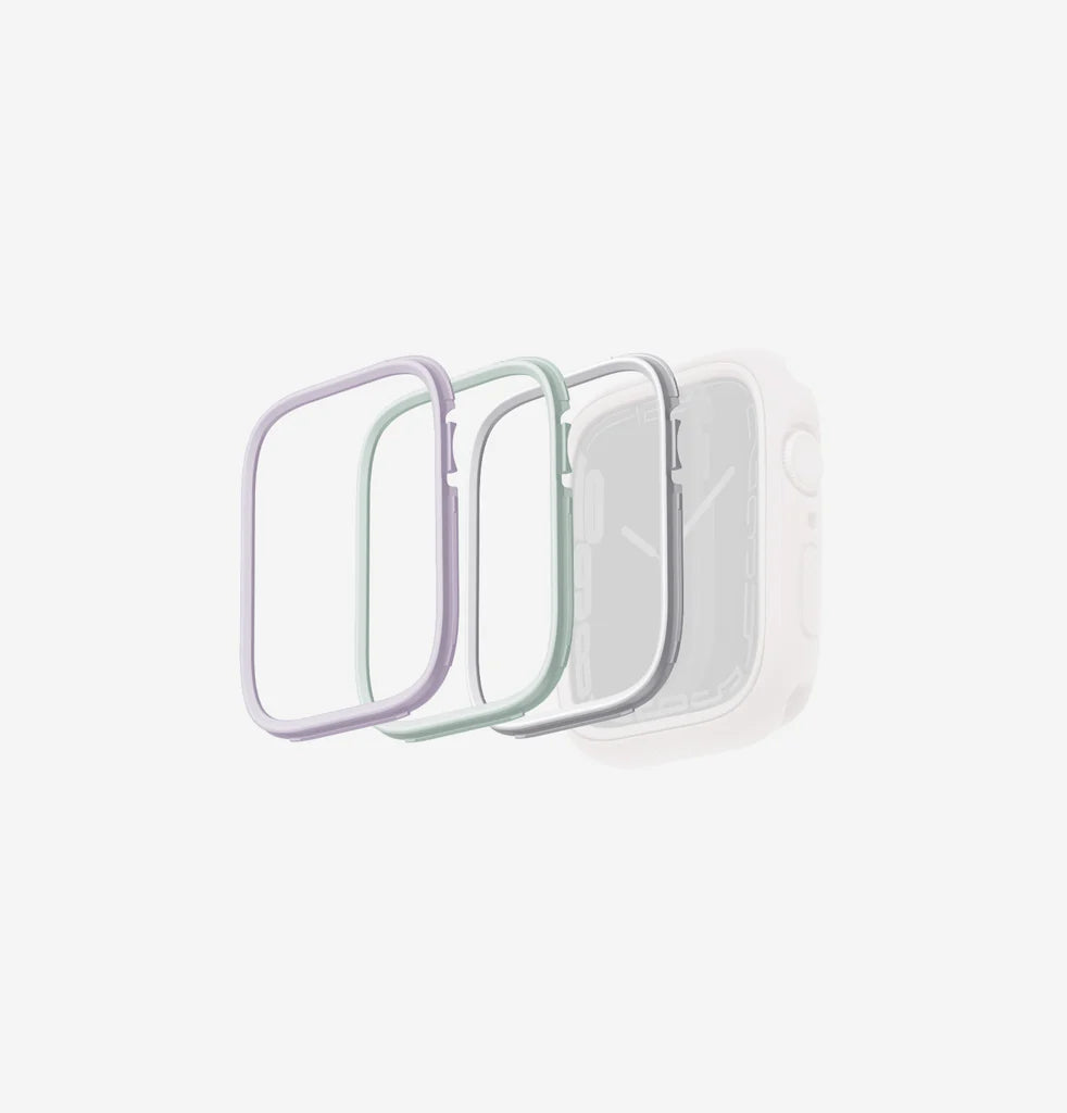 UNIQ MODUO 3-IN-1 PC BEZEL PROTECTOR BUNDLE 41/40MM - SAGE/LILAC/WHITE