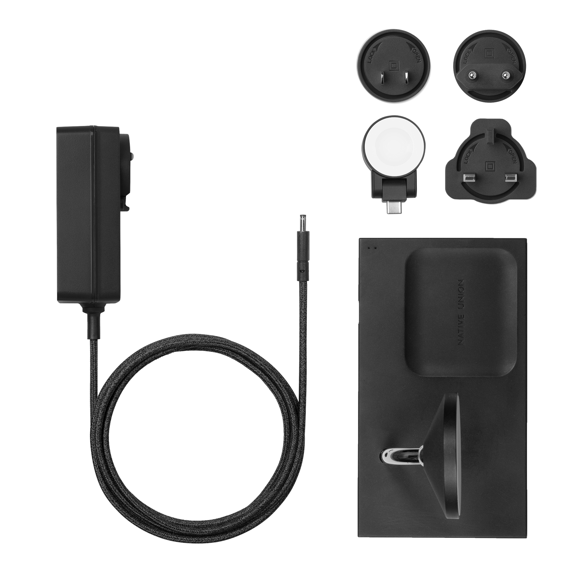 Native Union Snap Magnetic 3 In 1 Wireless Charger Black