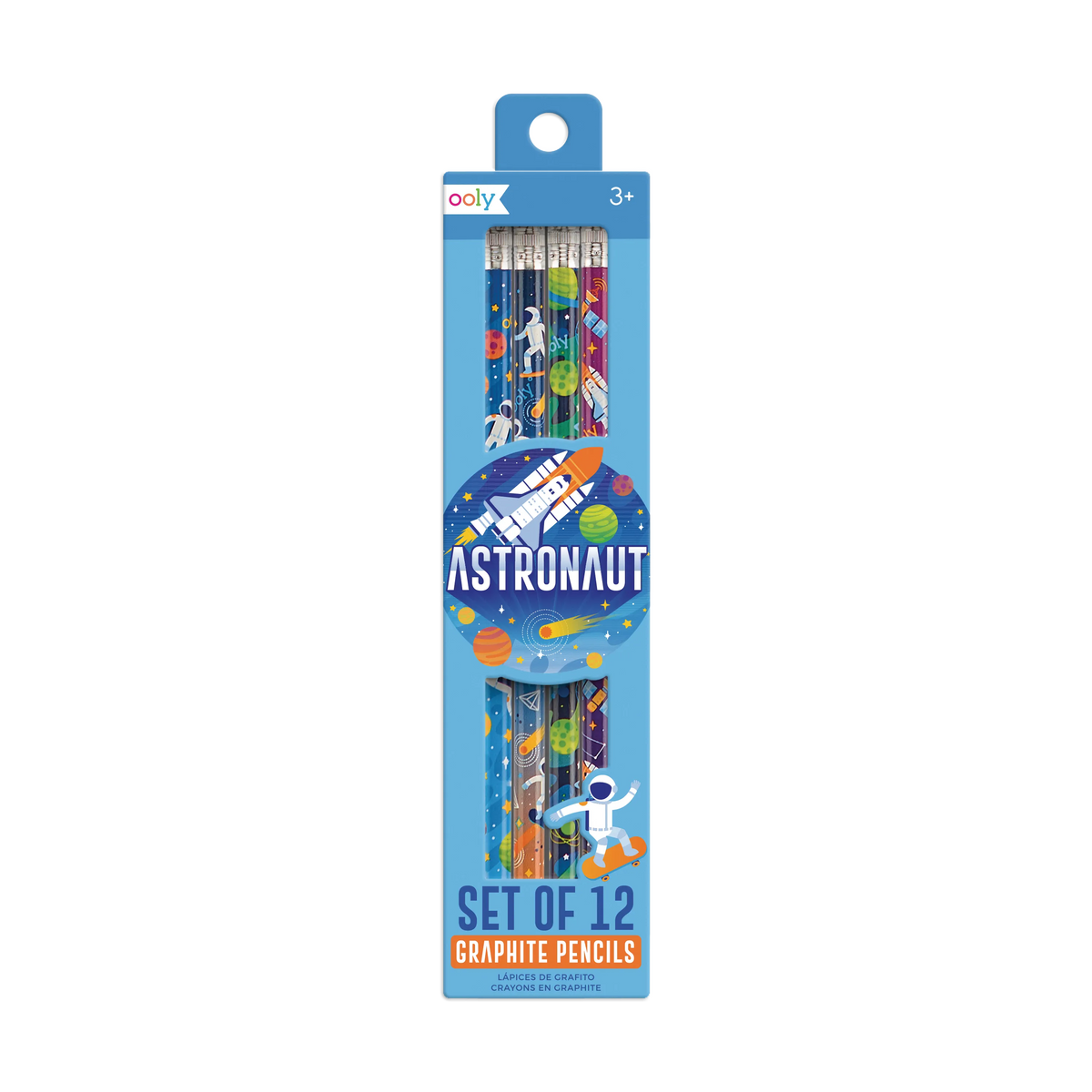 Ooly Astronaut Graphite Pencils Set Of 12