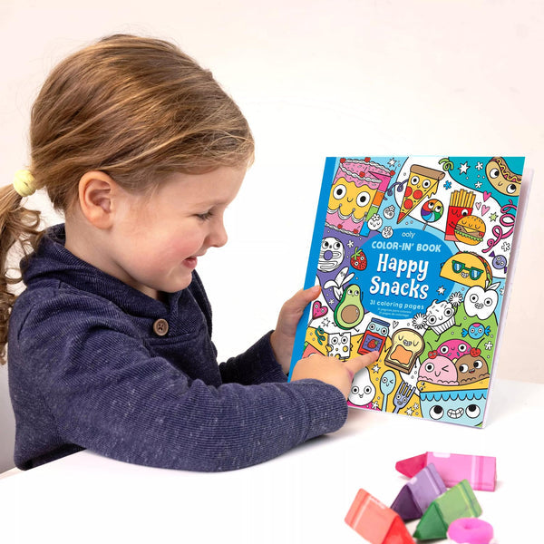Ooly Color In Book: Happy Snacks 8 X 10