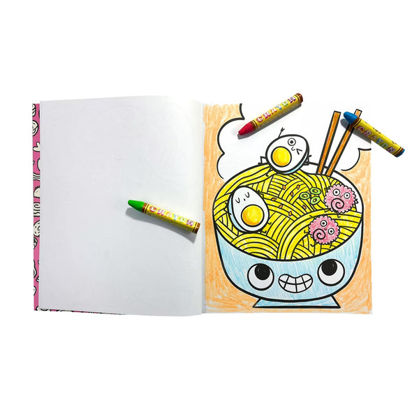 Ooly Color In Book: Happy Snacks 8 X 10