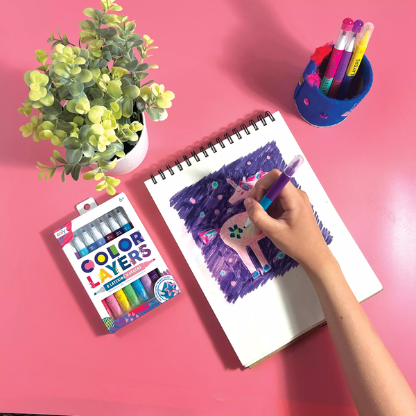 Ooly Color Layers Double Ended Layering Markers Set Of 8 16