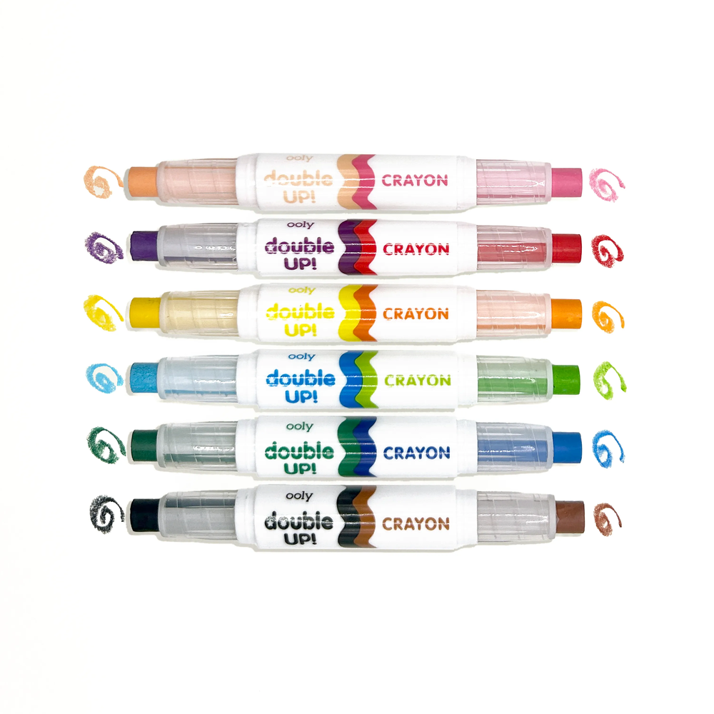 Ooly Double Up Double Ended Crayon Set Of 6 12 Colors