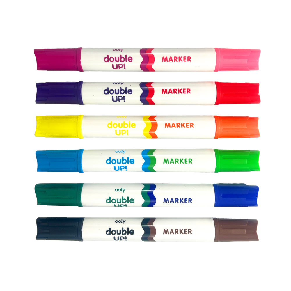 Ooly Double Up Double Ended Markers Set Of 6 12 Colors