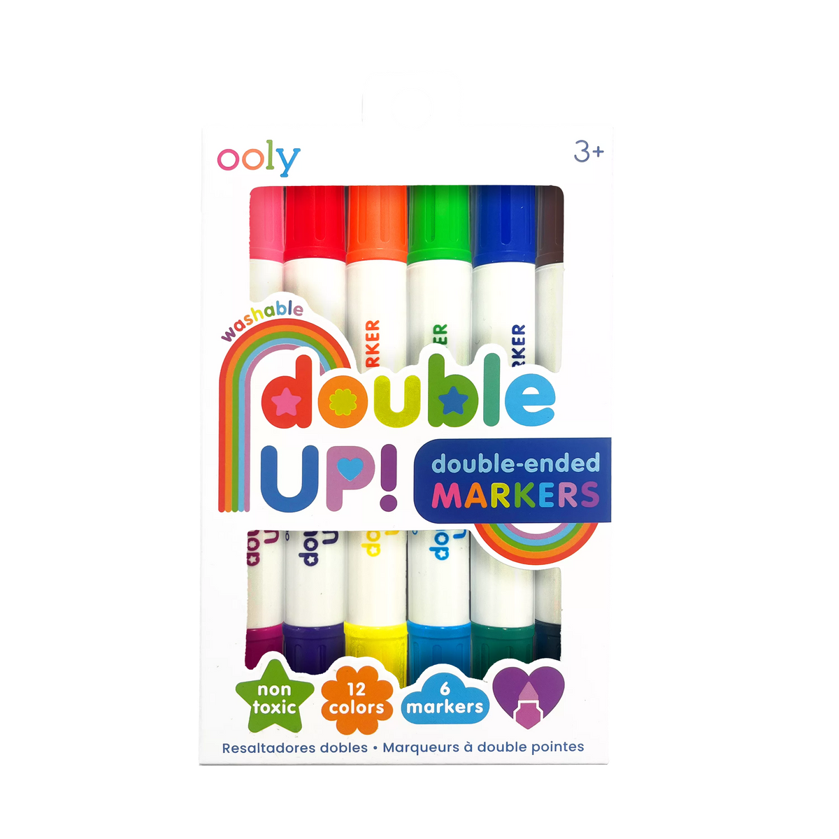 Ooly Double Up Double Ended Markers Set Of 6 12 Colors