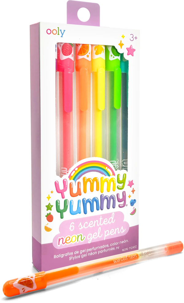 Ooly Yummy Yummy Scented Gel Pens Neon Set Of 6