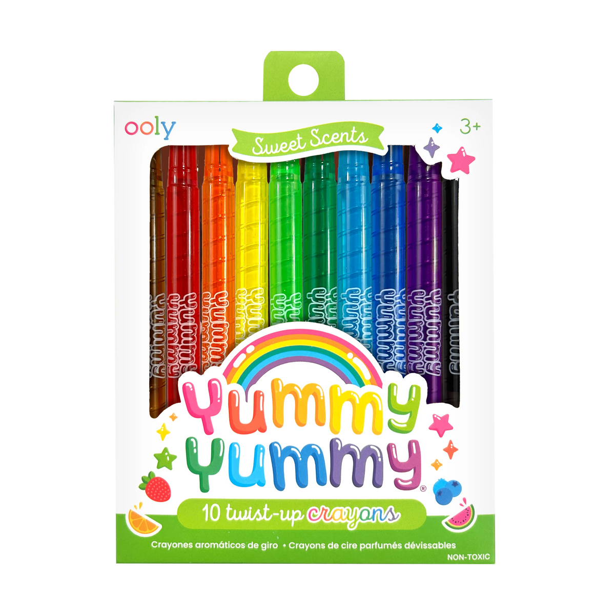 Ooly Yummy Yummy Scented Twist Up Crayons Set Of 10