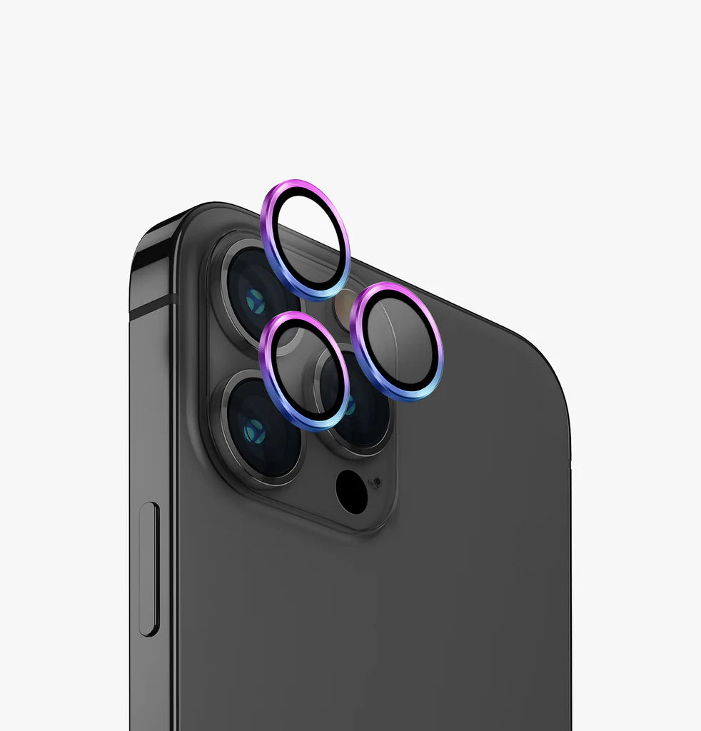 واقي عدسة الكاميرا iPhone 14 Pro و Pro Max - قزحي من Uniq Optix