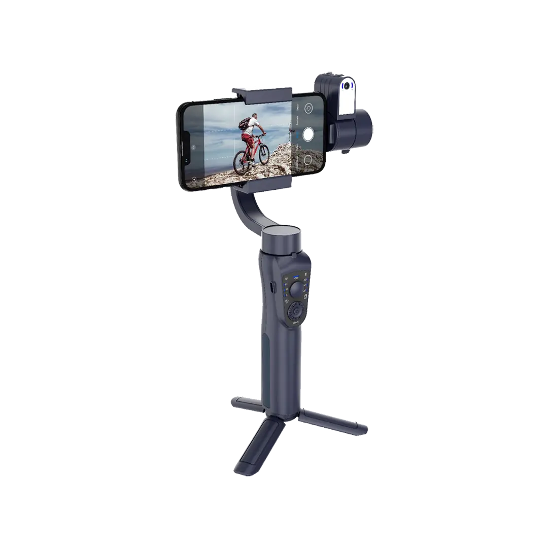 Porodo 3-Axis | Ai Tracker & Light Gimbal stabilizer