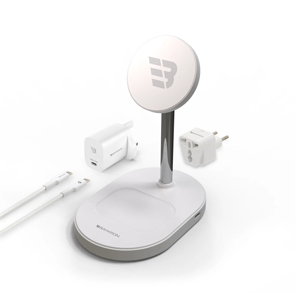 Baykron Wireless stand 3 in 1 + cable + charger 25 W