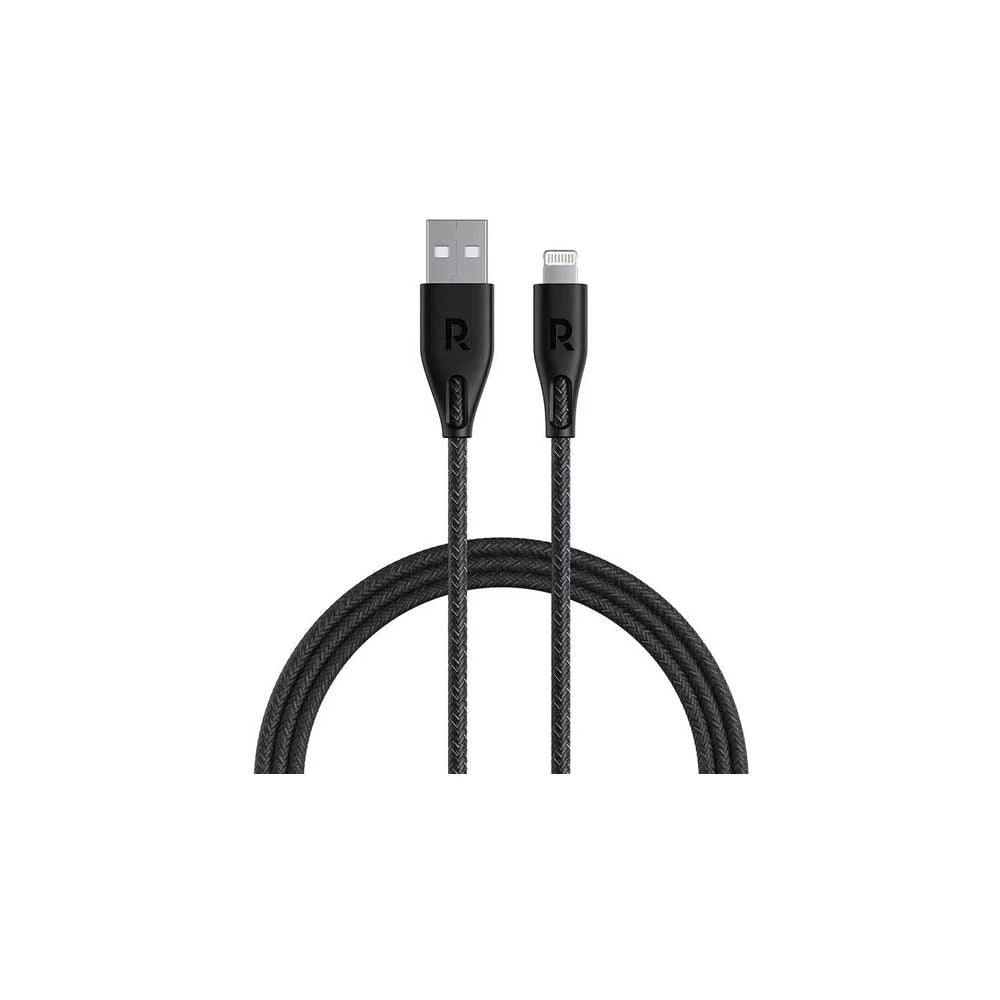 RavPower RP-CB1026 USB A to Lightning Cable 1.2m Nylon Black