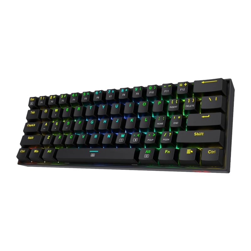Redragon Dragonborn RGB – Mechanical Gaming Keyboard – Network Switches – with Detachable USB Type-C Cable – Black (Black)