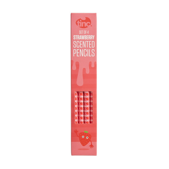 Tinc Strawberry scented pencils pack of 4