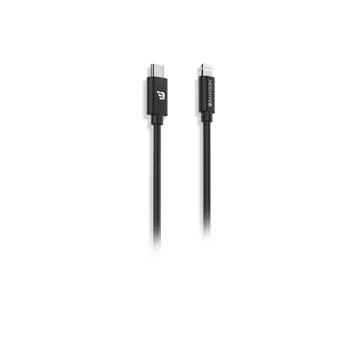 كابل USB-C إلى لايتنينج، 3 أمبير، معتمد MFI، 1.2 متر، TPU - أسود
