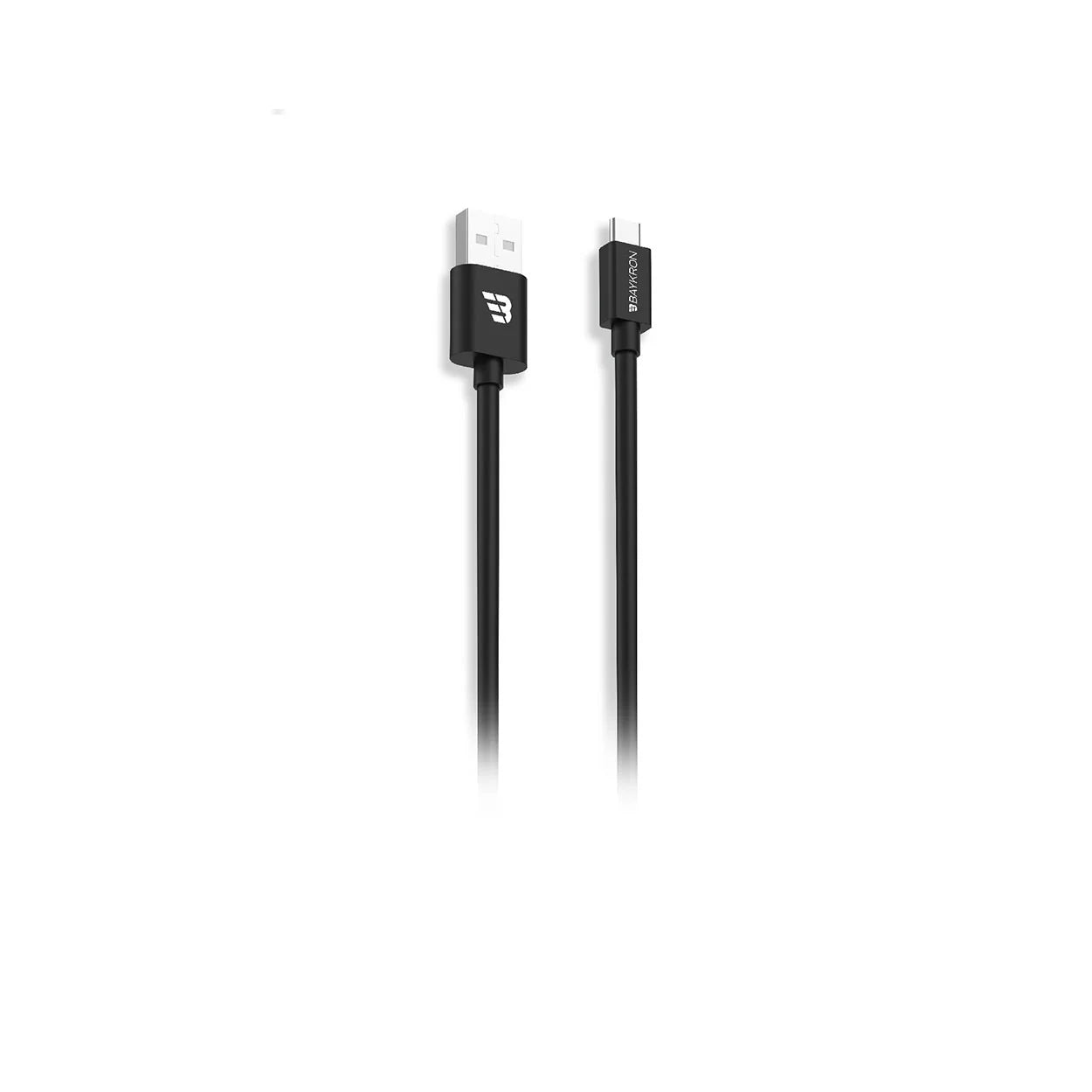 كابل USB-A إلى USB نوع C، 3 أمبير، 1.2 متر، TPU - أسود
