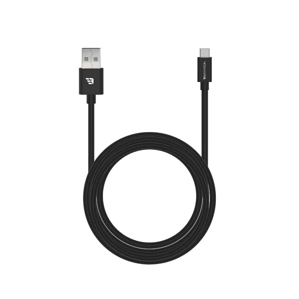 كابل USB-A إلى USB نوع C، 3 أمبير، 1.2 متر، TPU - أسود