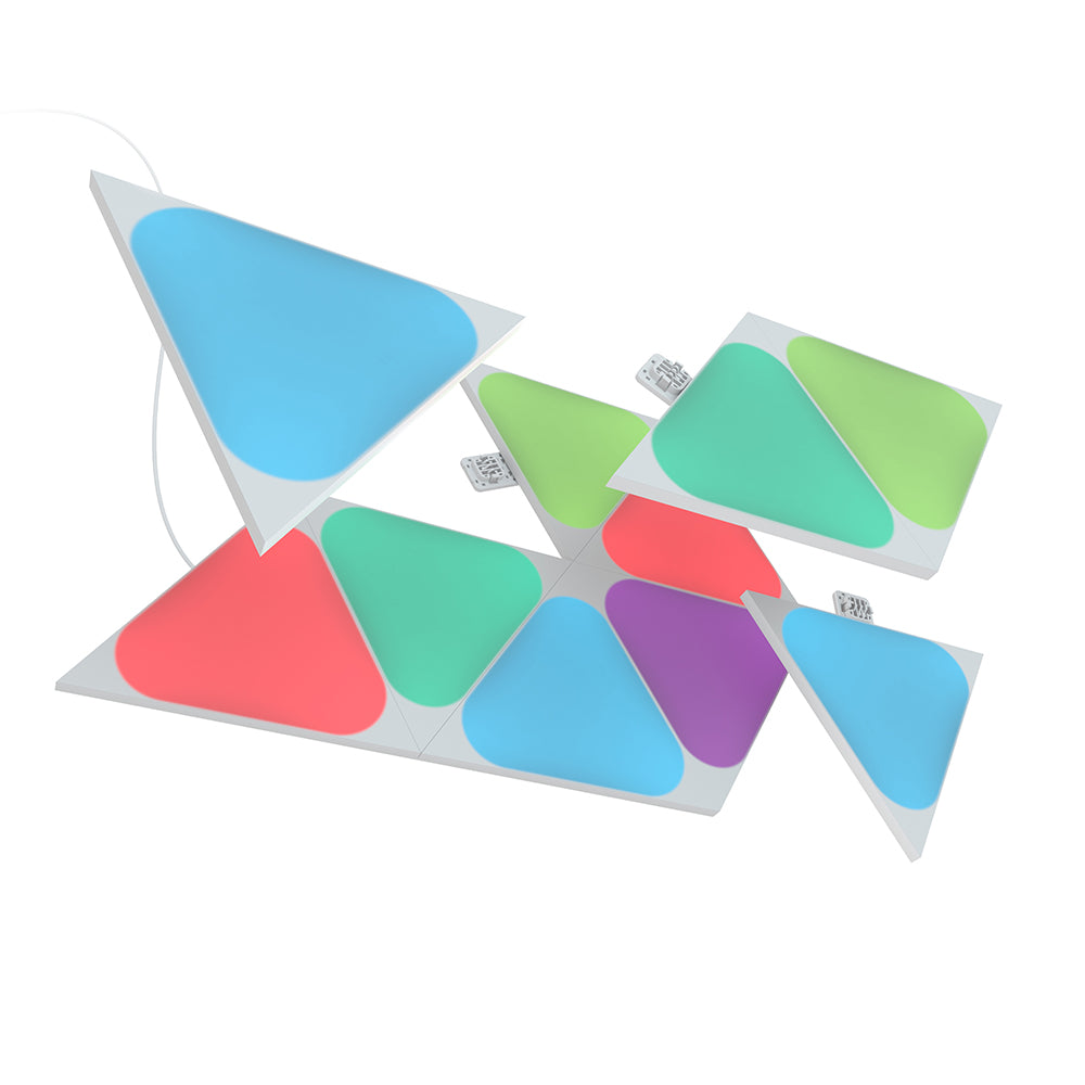 Nanoleaf Shapes Triangles Mini مجموعة البداية - أبيض - 5 قطع - الاتحاد الأوروبي/المملكة المتحدة