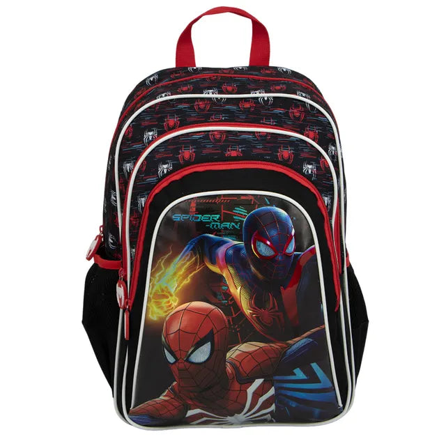 Marvel Spider Man 16"  Backpack, 3 Compartments & 2SP