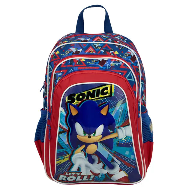 Sonic  16"  Backpack With 3 Compartments  & 2 Side Pockets