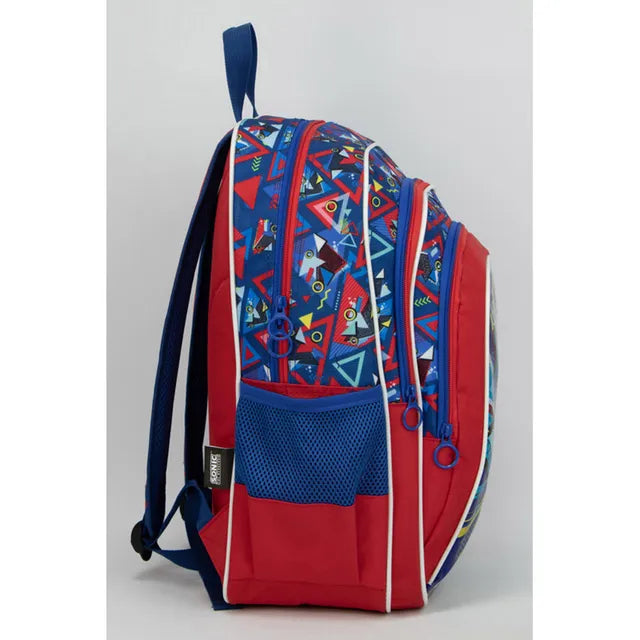 Sonic  16"  Backpack With 3 Compartments  & 2 Side Pockets