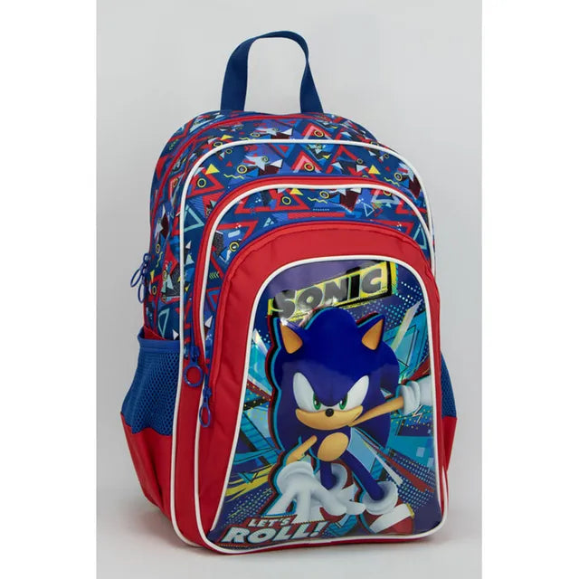 Sonic  16"  Backpack With 3 Compartments  & 2 Side Pockets