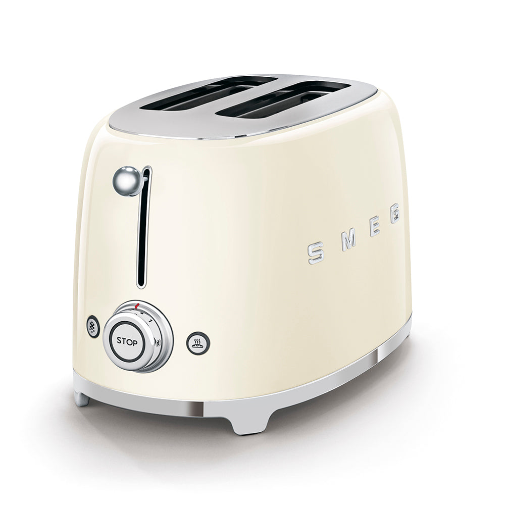 Smeg 50's Retro Style 2-Slice Toaster, Cream