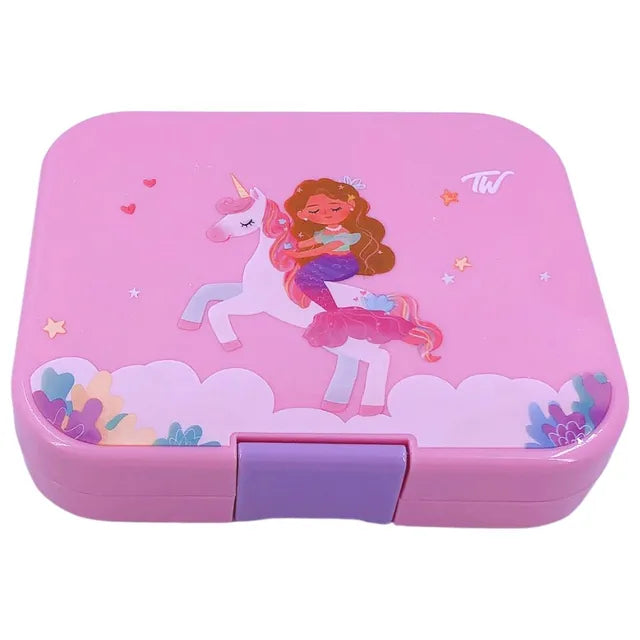 TW Bento Box 4 Compartments Pink (Unicorn)