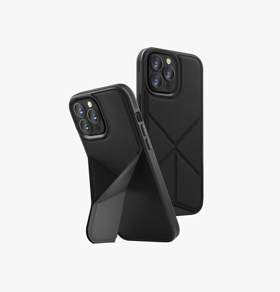 Uniq Hybrid iPhone 14 Pro Max Magclick Charging Transforma Ebony Black Case
