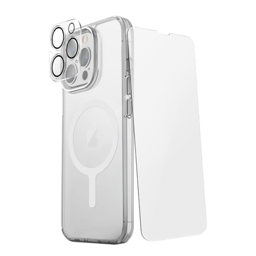 Uniq iPhone 15 Pro Magclick Charging Lifepro Xtreme AF 360 Protection Bundle Pack