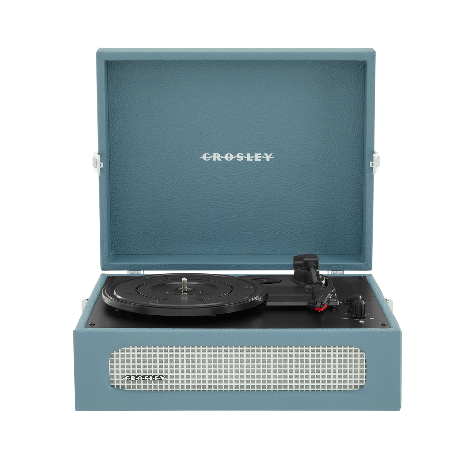 Crosley Voyager Portable Turntable Washed Blue