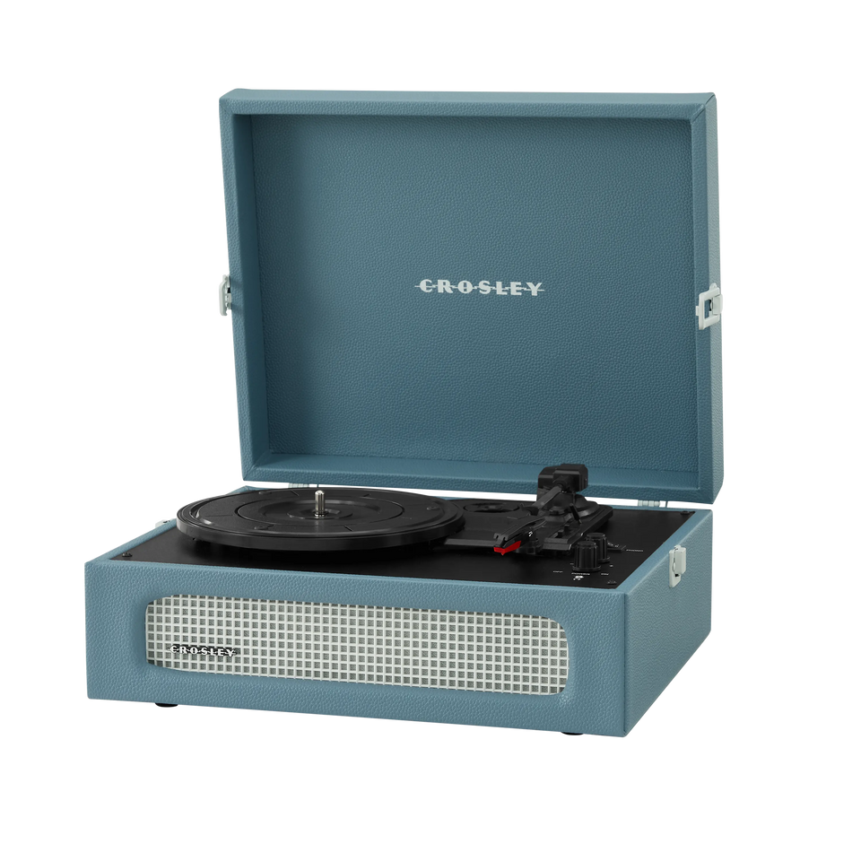 Crosley Voyager Portable Turntable Washed Blue