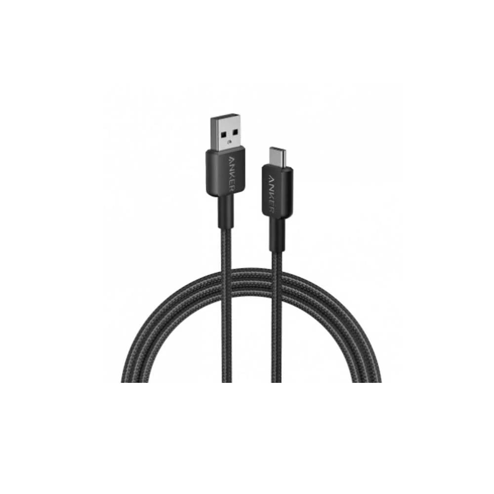 Anker 322 USBA to USBC Cable (6ft, Nylon) Black
