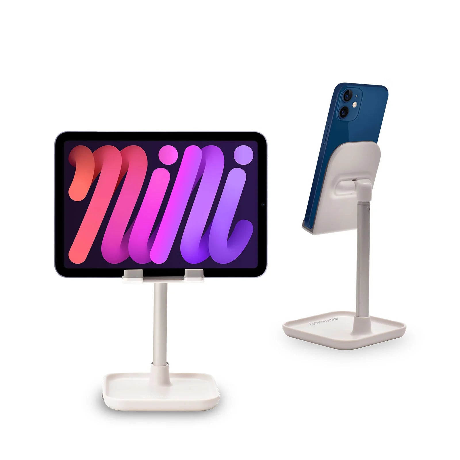Baykron Mobile/ Tablet Portabble Stand White  color