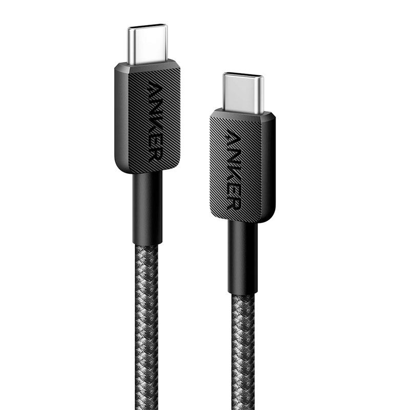 Anker 322 USBC to USBC Cable (3ft, Nylon) Black