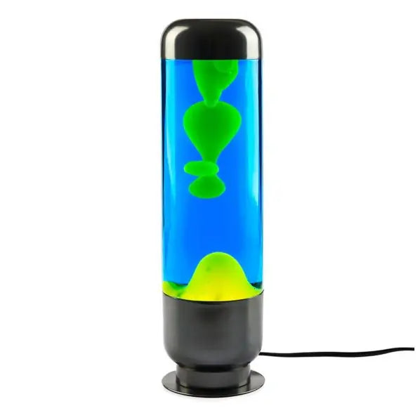Balvi Lava Lamp Capsule Blue/Lime Aluminium-Gifts & Novelty