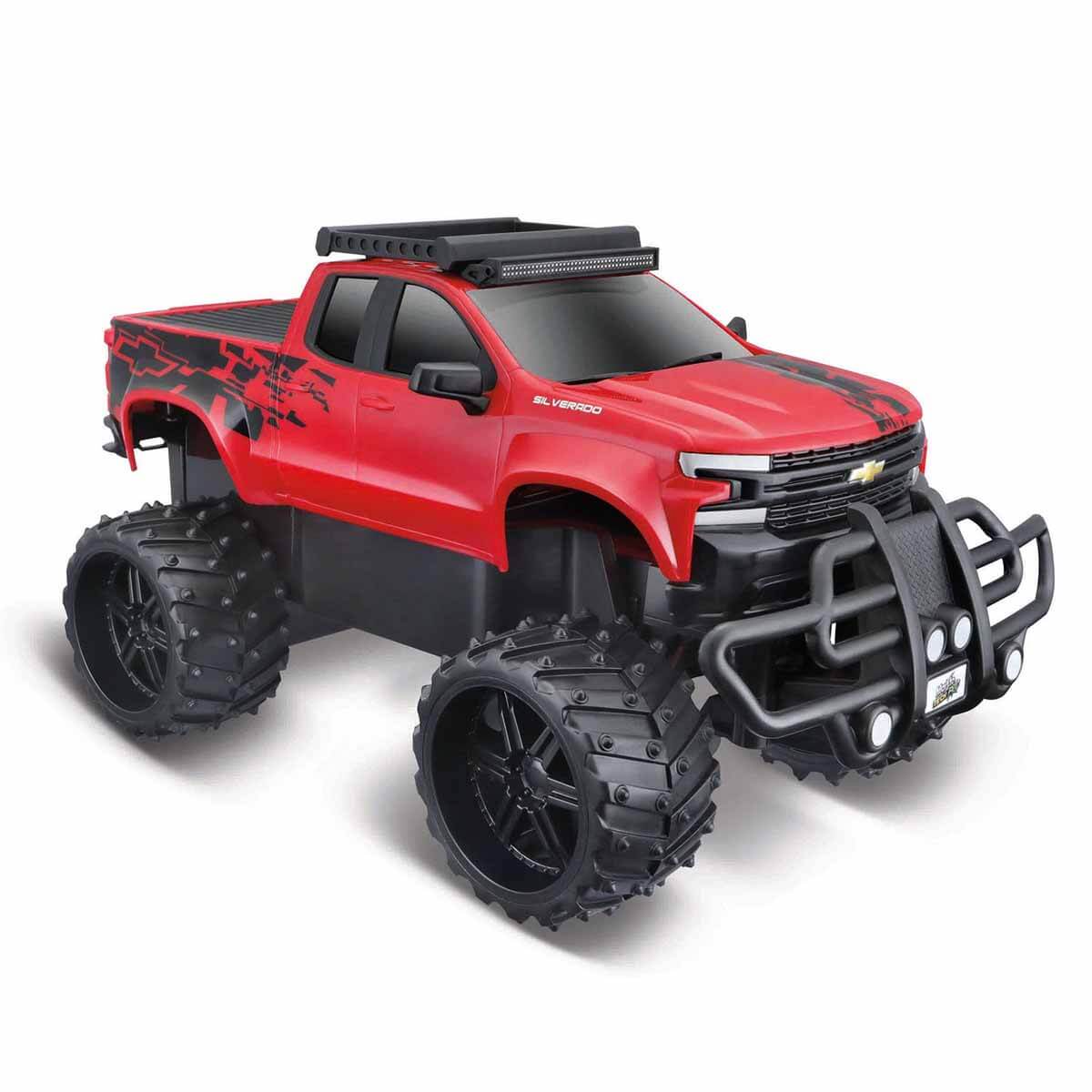 Maisto 1:16 Off Road - 2019 Chevrolet Silverado Red - 2.4 Ghz