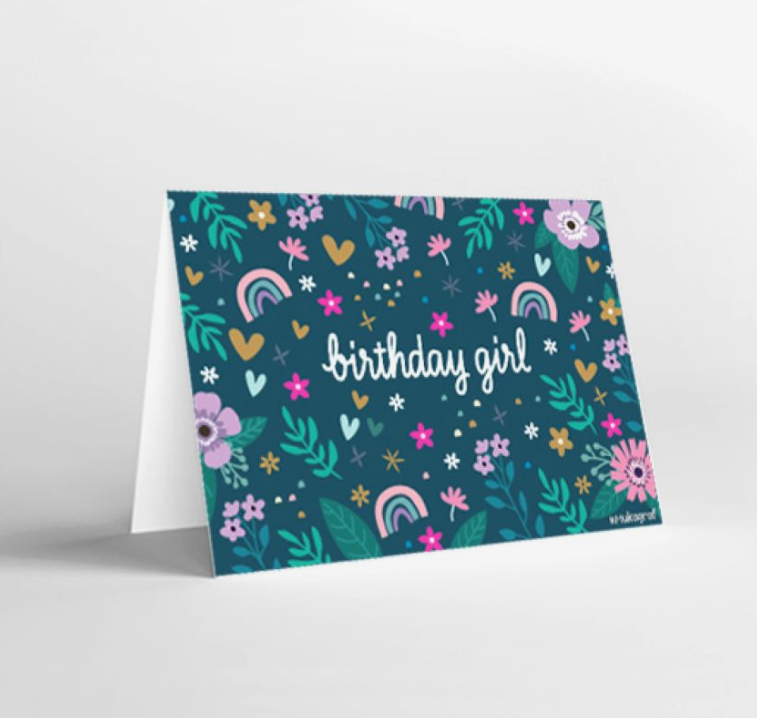 Mukagraf Birthday Girl Mini Greeting Cards