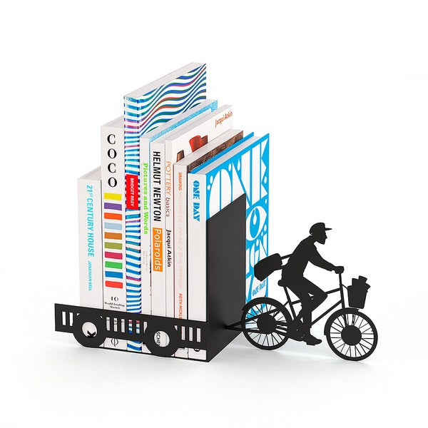 Balvi Bookend Postman Black Metal