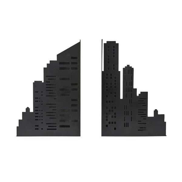 Balvi Bookend Skyline Black With Light