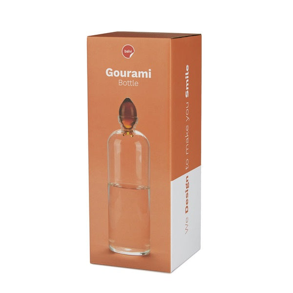 Balvi Bottle Gourami 1.1 L Amber Borosilicate