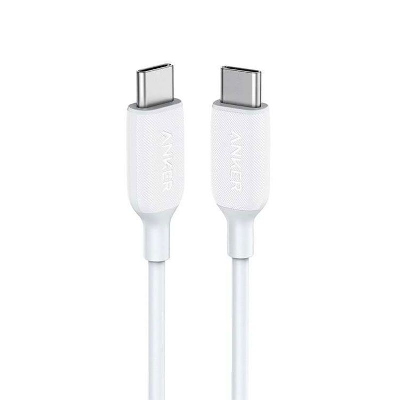 أنكر كابل باورلاين III - USB-C إلى USB-C - 3 قدم - أبيض