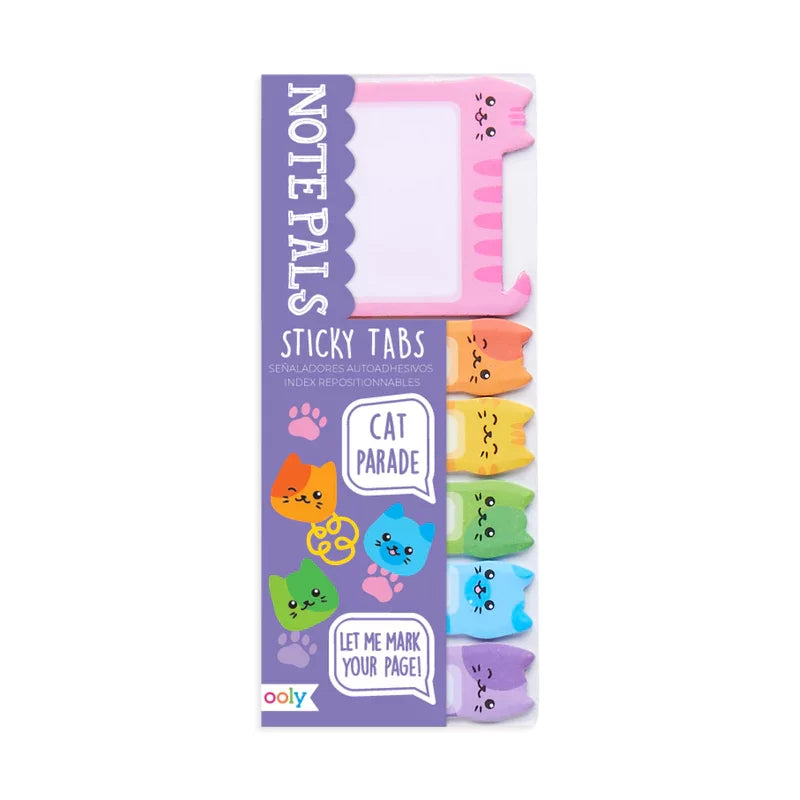 Ooly Note Pals Sticky Tabs: Cat Parade 1 Pack