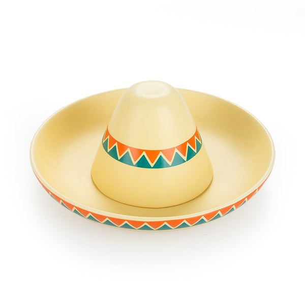 Balvi Chip And Dip Platter The Mexican Yellow Ceramic