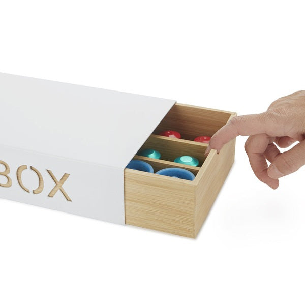 Balvi Coffee Box Blanco Metal/Bamboo